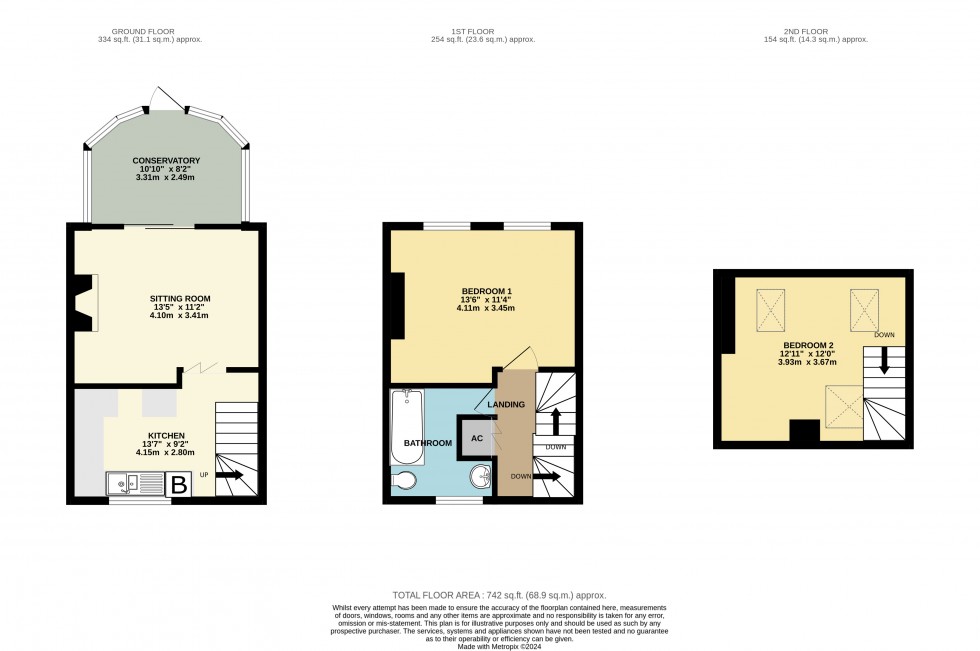 Floorplan for Church Street, Kingsbury Episcopi, Martock